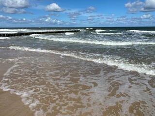nice waves on the beach