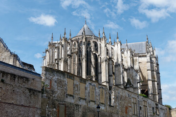 Vue sur la cathédrale Saint-Pierre de Beauvais - Oise - France