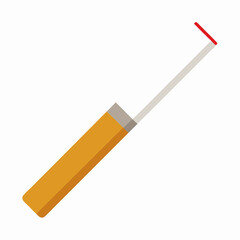 An unlit cigarette art vector