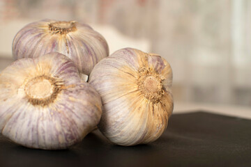 Close up view of a garlic	