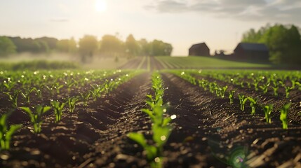 The plot is well groomed with green shoots