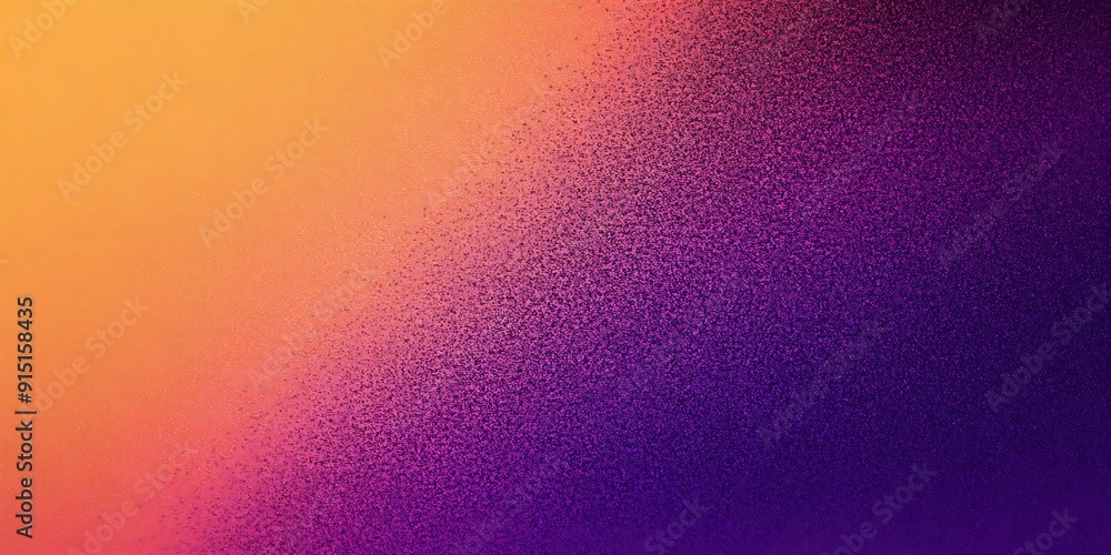 Wall mural Purple orange grainy gradient background retro noise texture