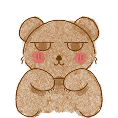 Cute bear drawing