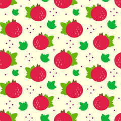 Currant seamless pattern.  For baby food, packaging, banner, wrapping, card, clothes, greeting card, invitation.