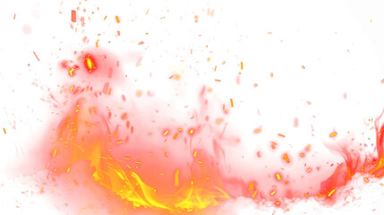 Obraz premium Fiery flames rise