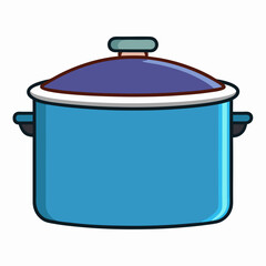 Crockpot art vector illustration