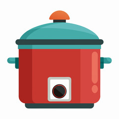 Crockpot art vector illustration