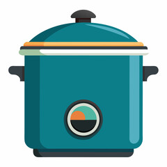 Crockpot art vector illustration