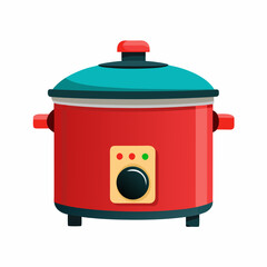 Crockpot art vector illustration
