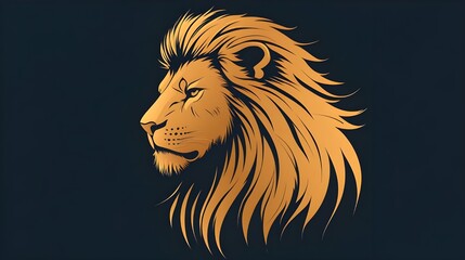 lion head silhouette