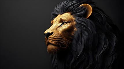 lion head silhouette