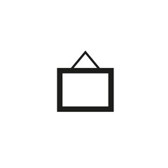 Picture frame outline icon. linear style sign for mobile concept and web design. Photo frame simple line vector icon. Symbol, logo illustration. Pixel perfect vector graphics