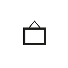 Picture frame outline icon. linear style sign for mobile concept and web design. Photo frame simple line vector icon. Symbol, logo illustration. Pixel perfect vector graphics