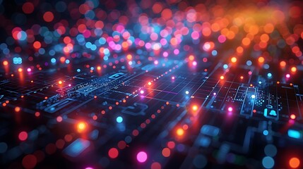 Fototapeta premium A detailed 3D render of a social media strategy scene, featuring comprehensive interconnected social media icons, sharp and vibrant visuals, professional layout, interactive components,