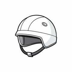 Realistic empty helmet art vector