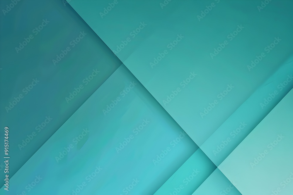 Poster light blue and teal gradient background with diagonal line, simple and minimalist style, flat compos