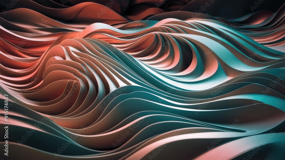 Aufkleber abstract background featuring wave patterns