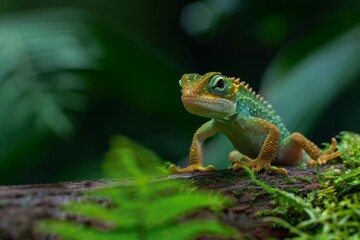 Fototapeta premium a lovable juvenile species in a lush natural setting, exuding endearing charm and vibrant energy. 