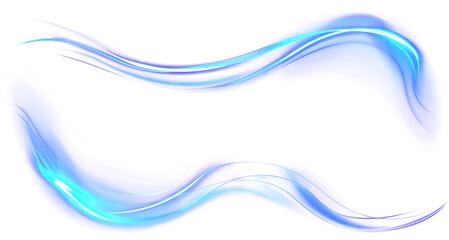 Abstract blue glow