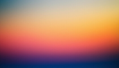 Vibrant Gradient Blur. Soft Blend of Teal, Yellow, and Red Hues Fading into a Tranquil, Dreamlike Abstract Background. Textured Banner With Copy Space