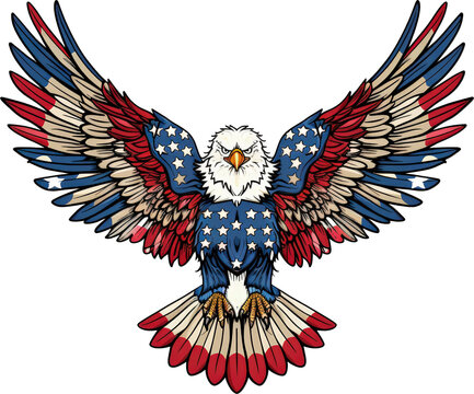 recommend clip art: Patriotic Bald Eagle