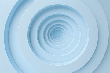 Light blue background, three-dimensional circular elements, simple style, light color theme, C4D rendering, 3D modeling, abstract composition. High resolution, high detail, minimalist background. Ligh