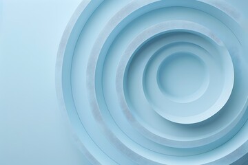 Light blue background, three-dimensional circular elements, simple style, light color theme, C4D rendering, 3D modeling, abstract composition. High resolution, high detail, minimalist background. Ligh