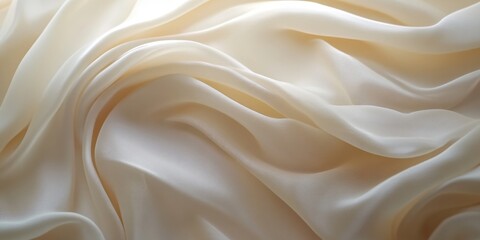 Obraz premium Close-up of white fabric