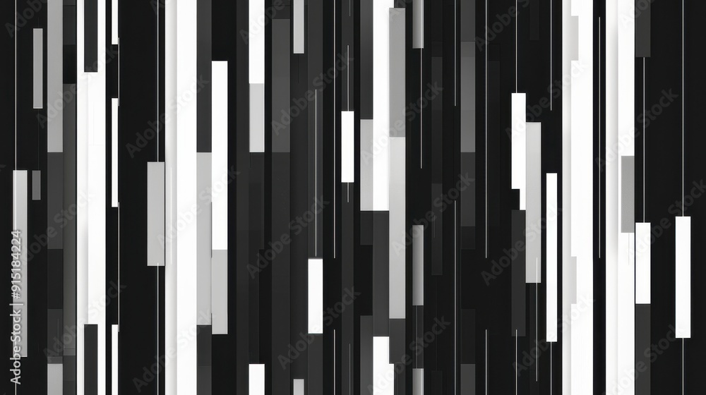 Aufkleber An abstract background image of vertical lines and rectangles in various shades of black, white, and gray. The pattern creates a sense of motion and depth, with some of the shapes appearing to overlap