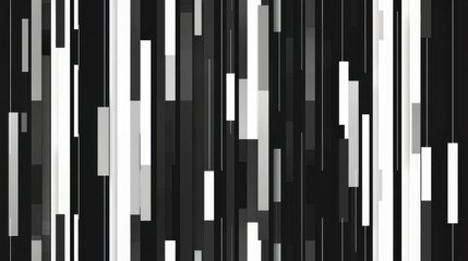 An abstract background image of vertical lines and rectangles in various shades of black, white, and gray. The pattern creates a sense of motion and depth, with some of the shapes appearing to overlap