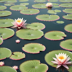 water lily in the pond