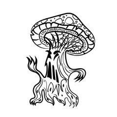 illustration of a mushroom