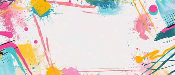 Colorful invitation template