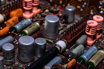 Old radio parts