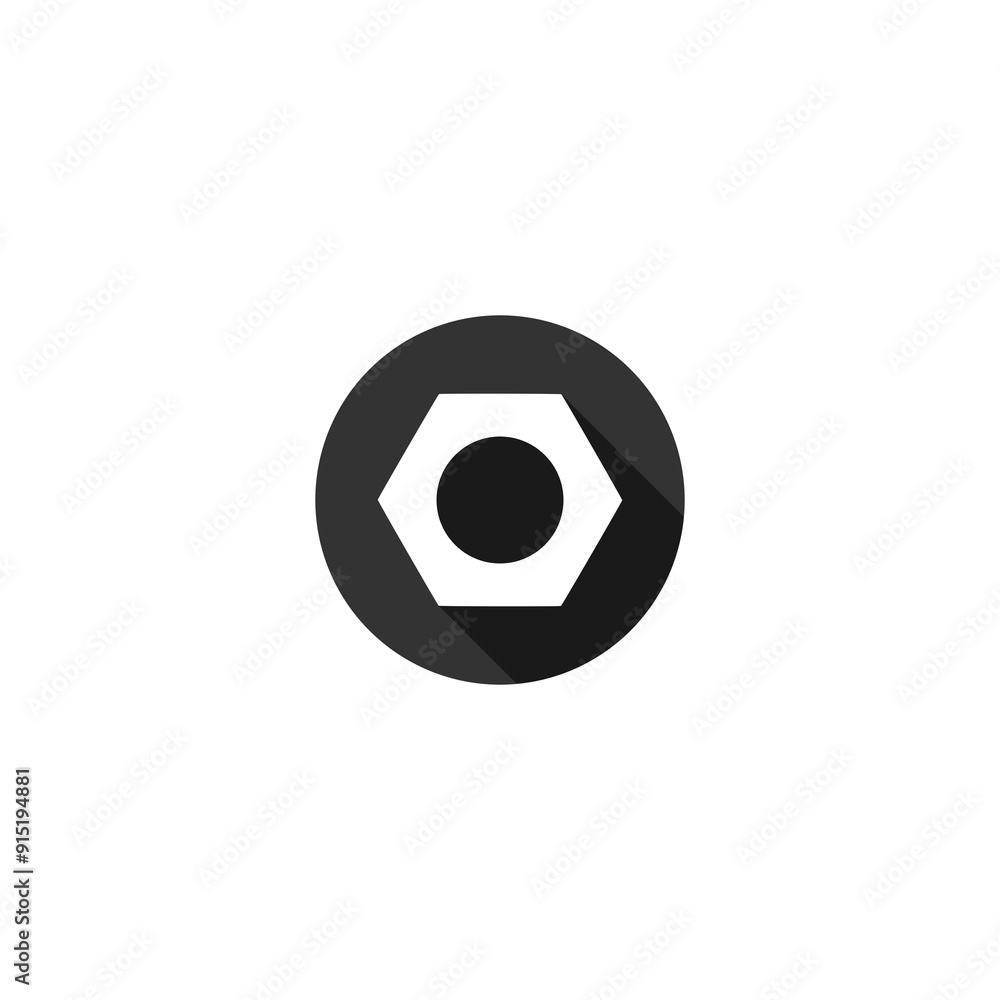 Poster nut icon isolated on transparent background