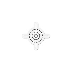 Obraz premium Target icon isolated on transparent background