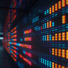 Fototapeta premium Dynamic Stock Market Trends Displayed on a Computer Screen Showcasing Volatile Upward and Downward Movements of Financial Graphs, Perfect for Analyzing Real-Time Trading Data and Investment Strategies