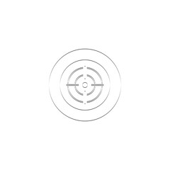 Target icon isolated on transparent background