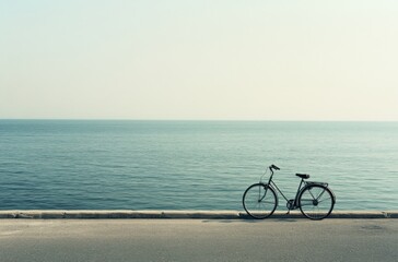 Fototapeta premium bike by the sea