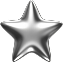 Shiny silver star