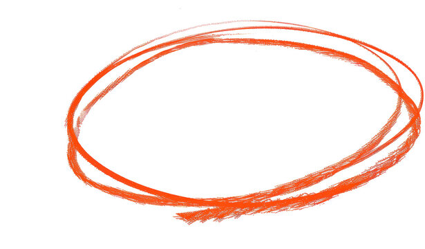 Orange circle on black