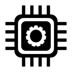 unique processor icon or illustration