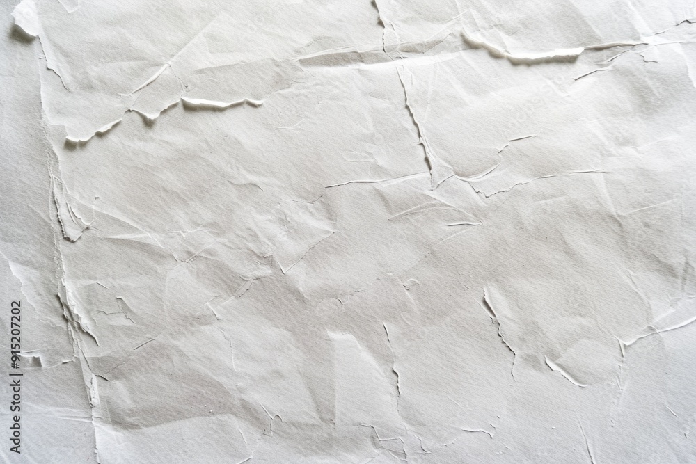 Poster A close-up view of a piece of paper lying on a table, providing a detailed look at the surface and texture