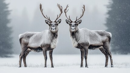 Obraz premium deer in winter