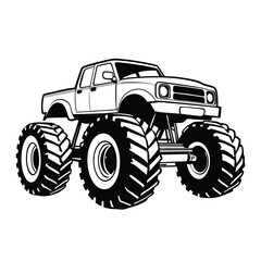   monster truck vector illustration