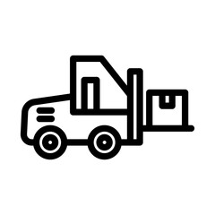 15 shipment line icon illustration vector graphic