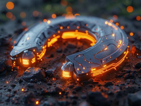 Futuristic Technology: Glowing Ring