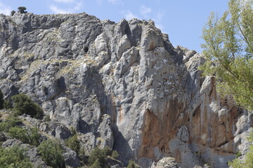 Mountainous landscape in the countryside of Burgos, Spain