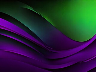 Texture of swirling silk in shades of emerald green and royal purple creating a captivating abstract design, concept of A dance of purple and green silk fabrics.