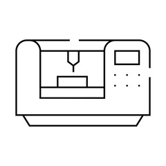 laser engraving line icon vector. laser engraving sign. isolated contour symbol black illustration